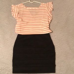 Charlotte Russe Black bodycon mini skirt